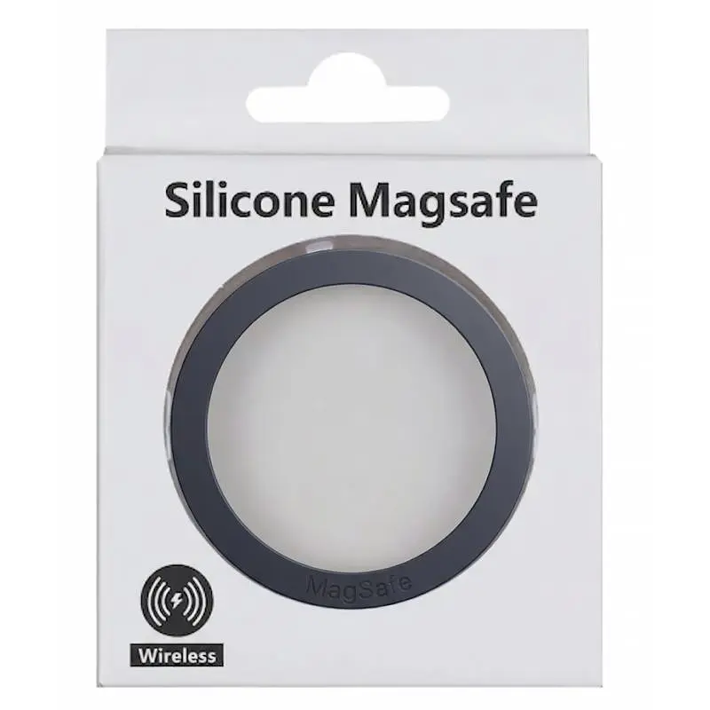 Металлическое кільце Silicone Magnetic Midnight Blue - фото 2