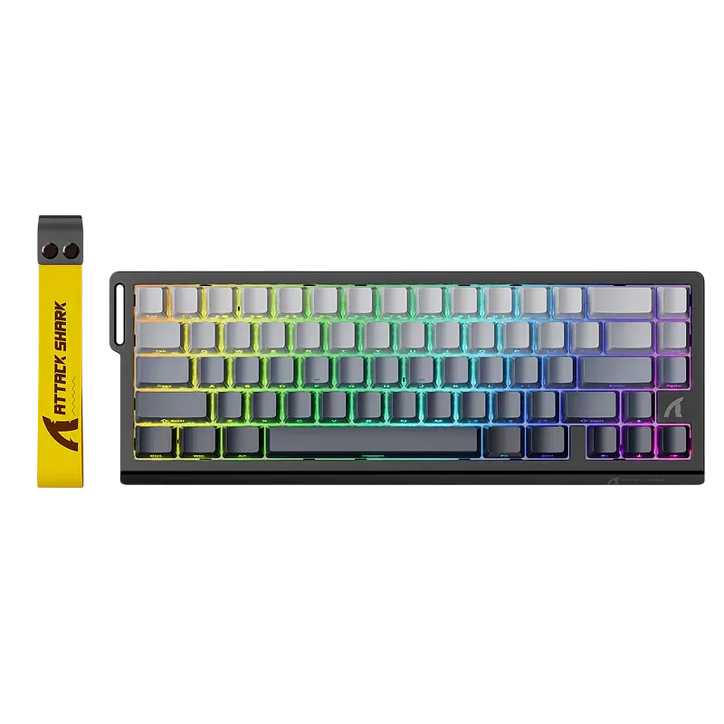 Клавіатура Attack Shark X68 HE Side Printed RGB Gradient Black (AS-X68-HEMS-SP-GBK) - фото 3