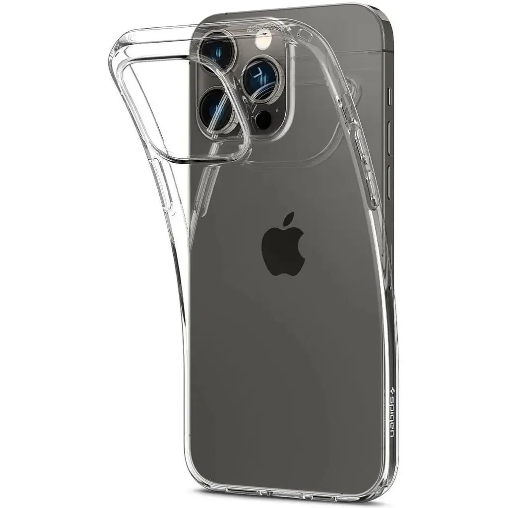 Оригінальний прозорий силіконовий чохол Spigen Liquid Crystal Flex для iPhone 14 Pro Crystal ACS04663 - фото 2