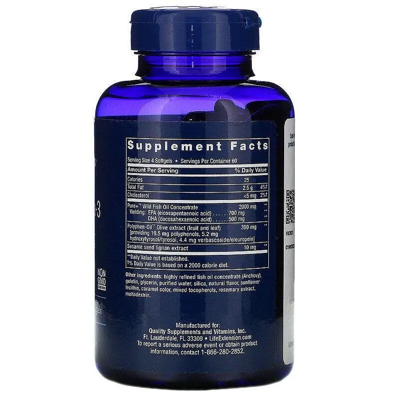 Омега-3 Life Extension Super Omega-3 240 капс - фото 2