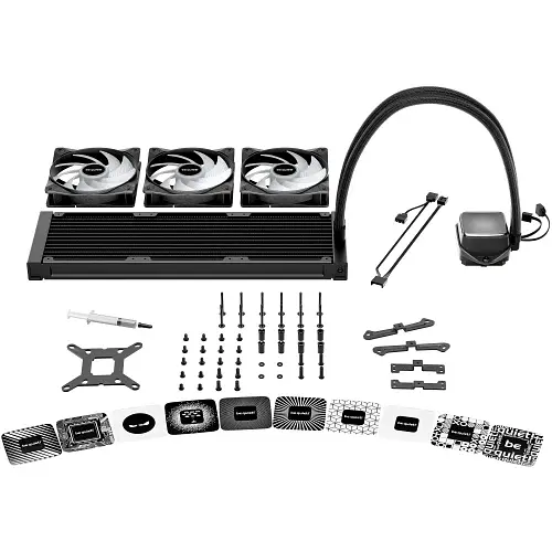 Система рідинного охолодження be quiet! Pure Loop 3 LX 360, Black, 3x Light Wings LX 120mm PWM high-speed (BW031EU) - фото 4