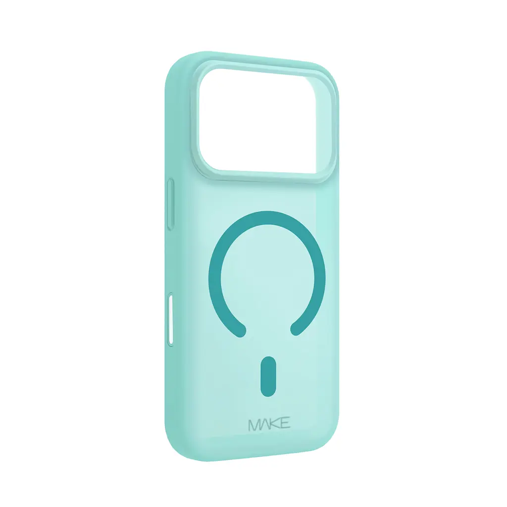 Чохол MAKE Apple iPhone 17 Pro Silicone Aura Magnet Cyan