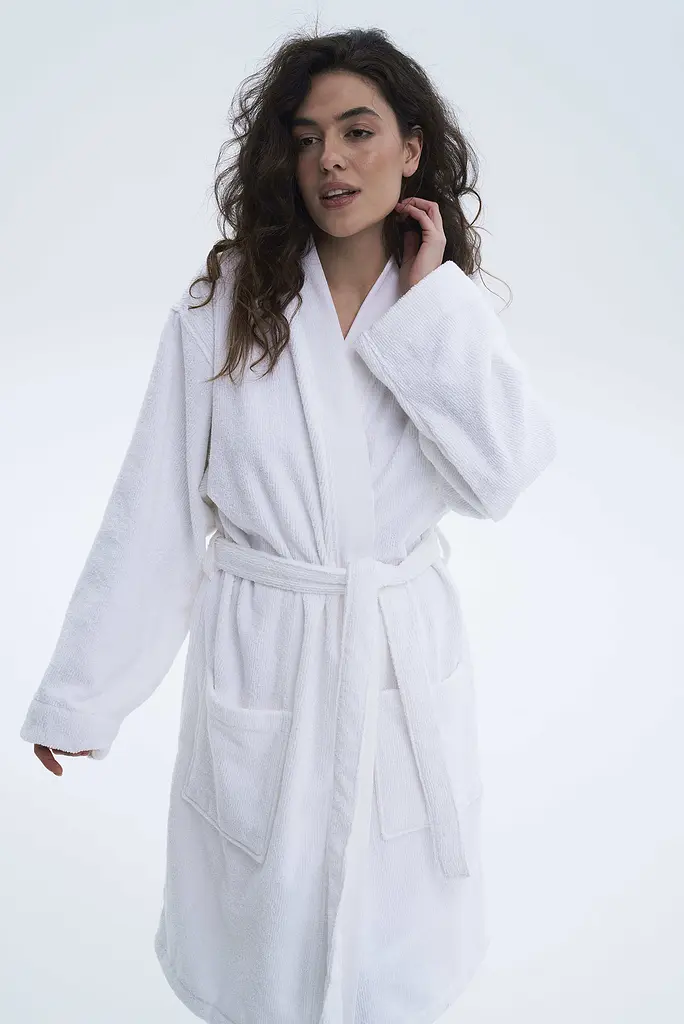 Халат-кимоно Lotus Home - Vera белый L/XL - фото 3