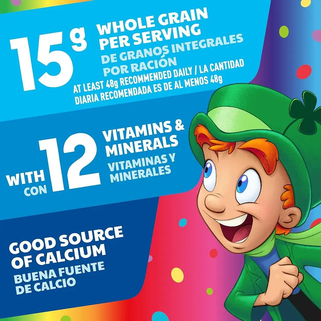 Сухий сніданок Lucky Charms Rainbow Sprinkles Cereal Birthday Cake Flavor 309г - фото 4
