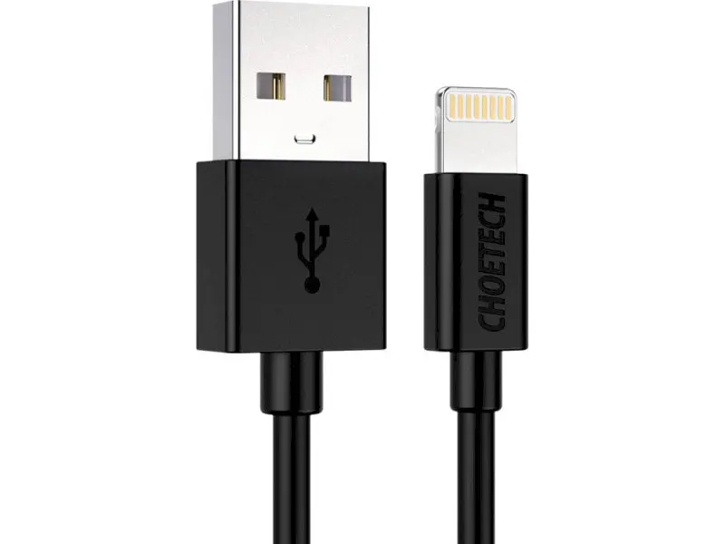 Кабель Lightning Choetech USB 2.0 AM to Lightning 1.2m Black (IP0026-BK)