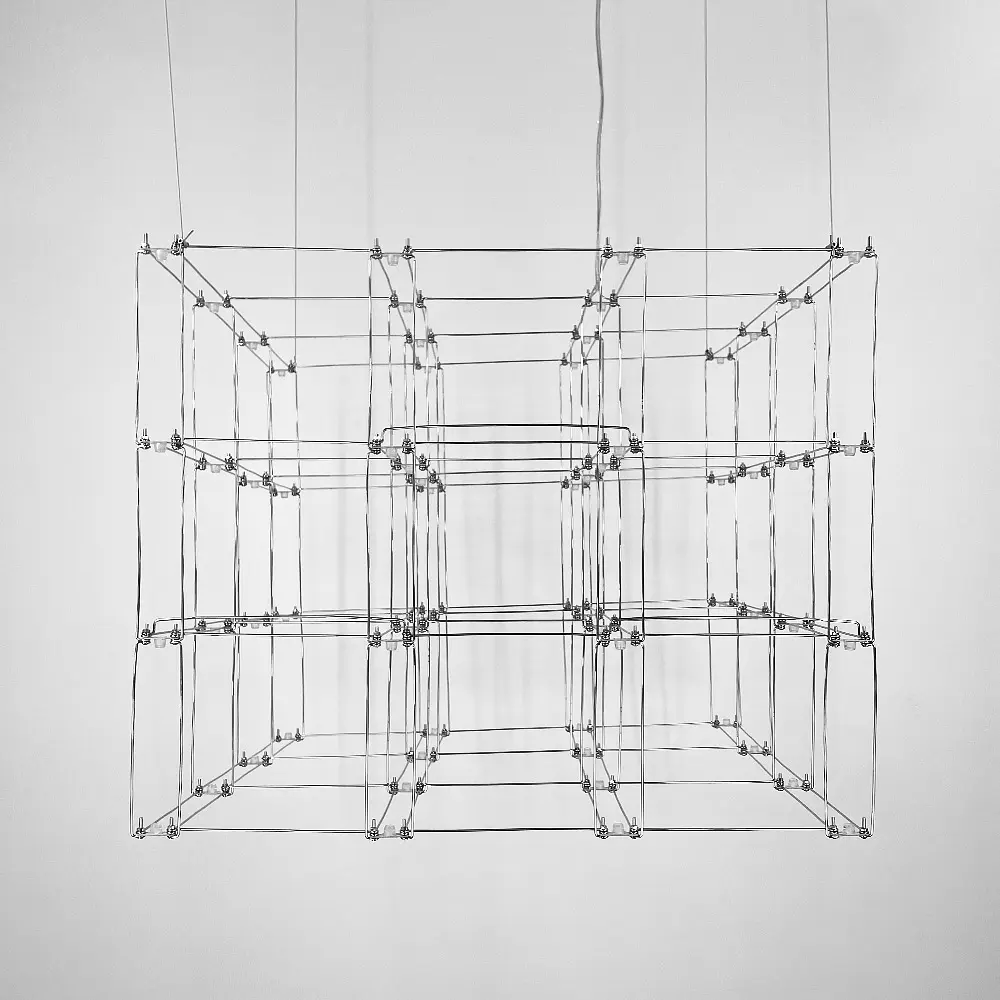 Люстра в 3-х размерах в форме параллелепипеда Line.F Длина 75 см - фото 2