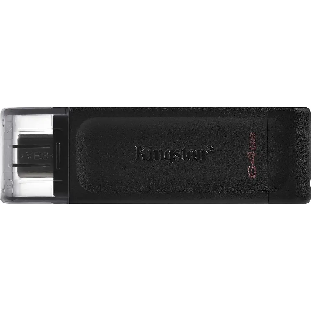Флеш-накопичувач Kingston 64Gb USB3.2 Type-C DataTraveler 70 Black (DT70/64GB) - фото 2