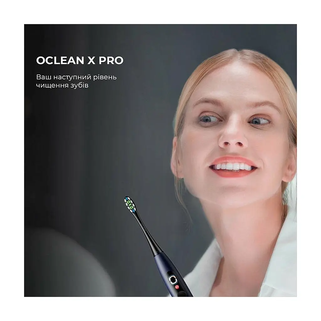 Электрическая зубная щетка Oclean X Plus Pro Digital Blue (6970810556186) - фото 8