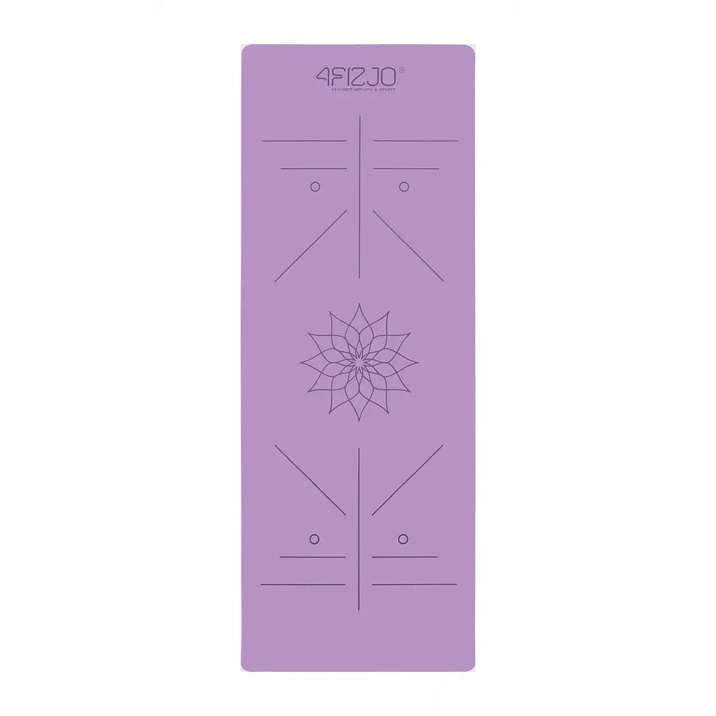 Килимок (мат) спортивний 4FIZJO PU 183 x 68 x 0.4 см для йоги та фітнесу 4FJ0589 Violet (P-5907739319548) - фото 5
