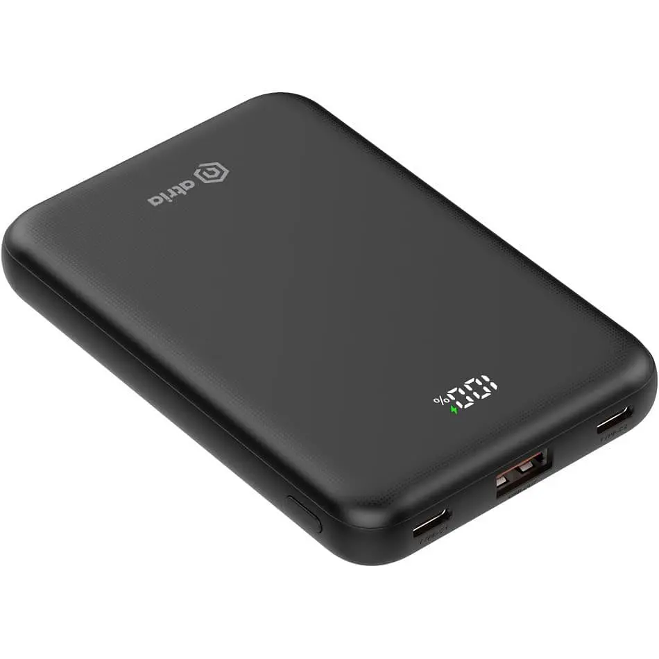 Павербанк ATRIA Black 10 000 mAh / 22.5 Вт (WPD-P91) - фото 2