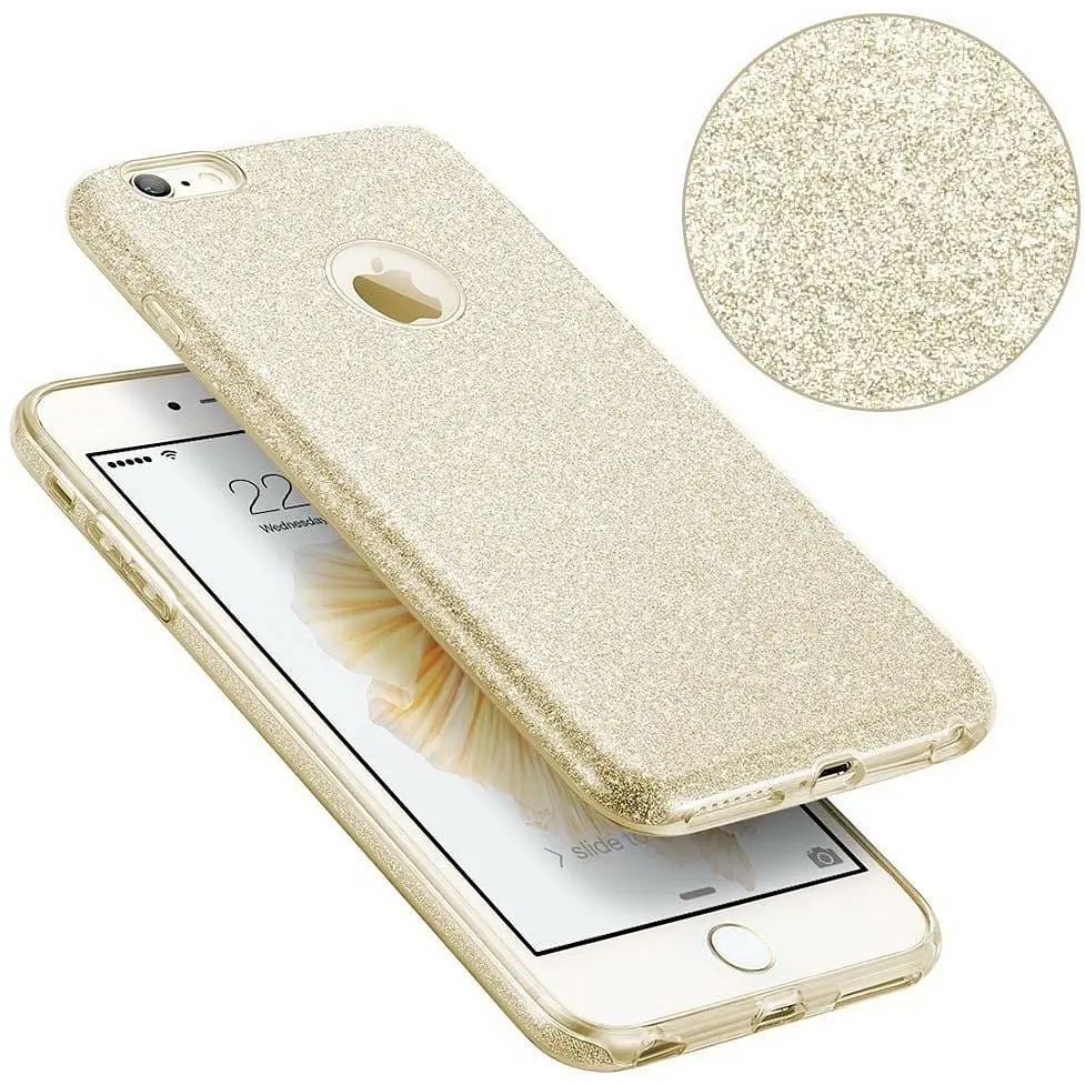 Чохол-накладка Toto TPU Shine Case iPhone 6/6s Gold - фото 2