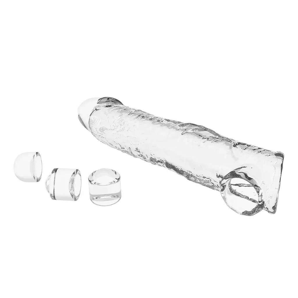 Подовжуюча насадка на член Pretty Love Extension Penis Sleeve, +7.5 см - фото 4