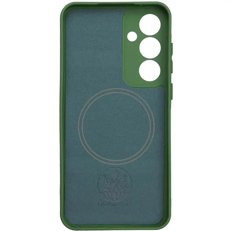 Чохол Silicone Cover Lakshmi Full Camera (AA) with Magnetic Fit для Xiaomi Redmi 15 (EU) Зелений / Dark green - фото 2