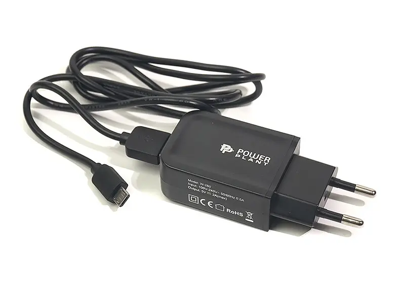 Зарядний пристрій PowerPlant W-280 USB/microUSB 220 В, 5 В, 2 A (SC230037) - фото 4