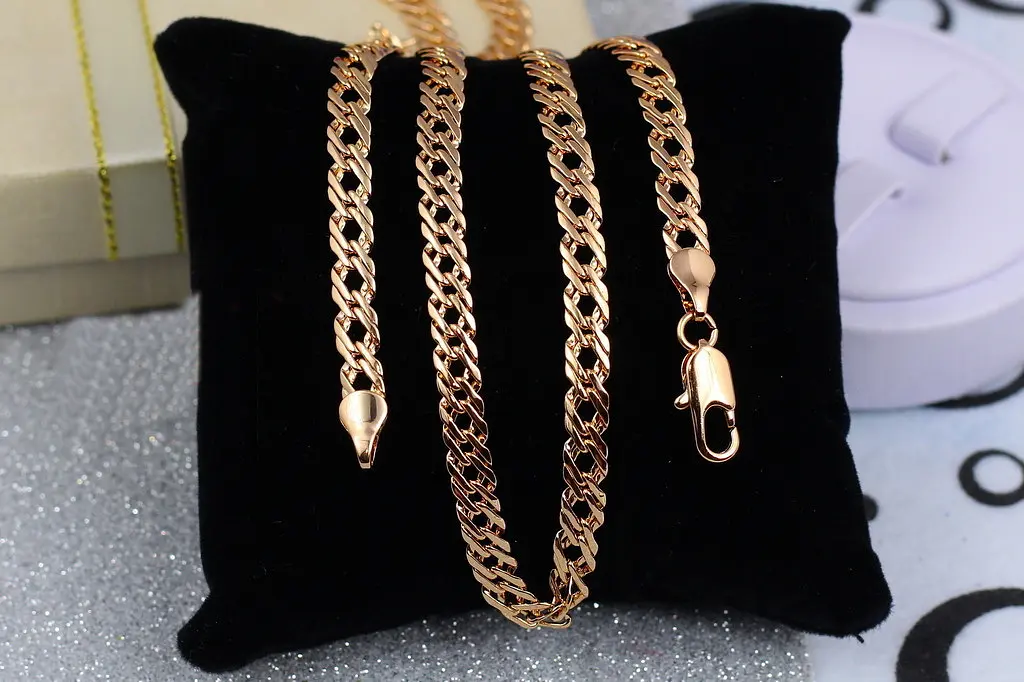Ланцюг Xuping Jewelry ромб 60 см 5 мм золотистий