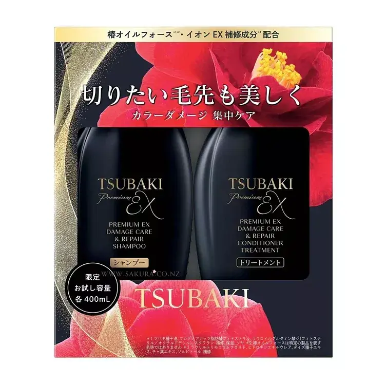 FINETODAY Tsubaki Premium EX Damage Care & Repair Kit набір для догляду та відновлення пошкодженого волосся 400 мл х 2 - фото 3
