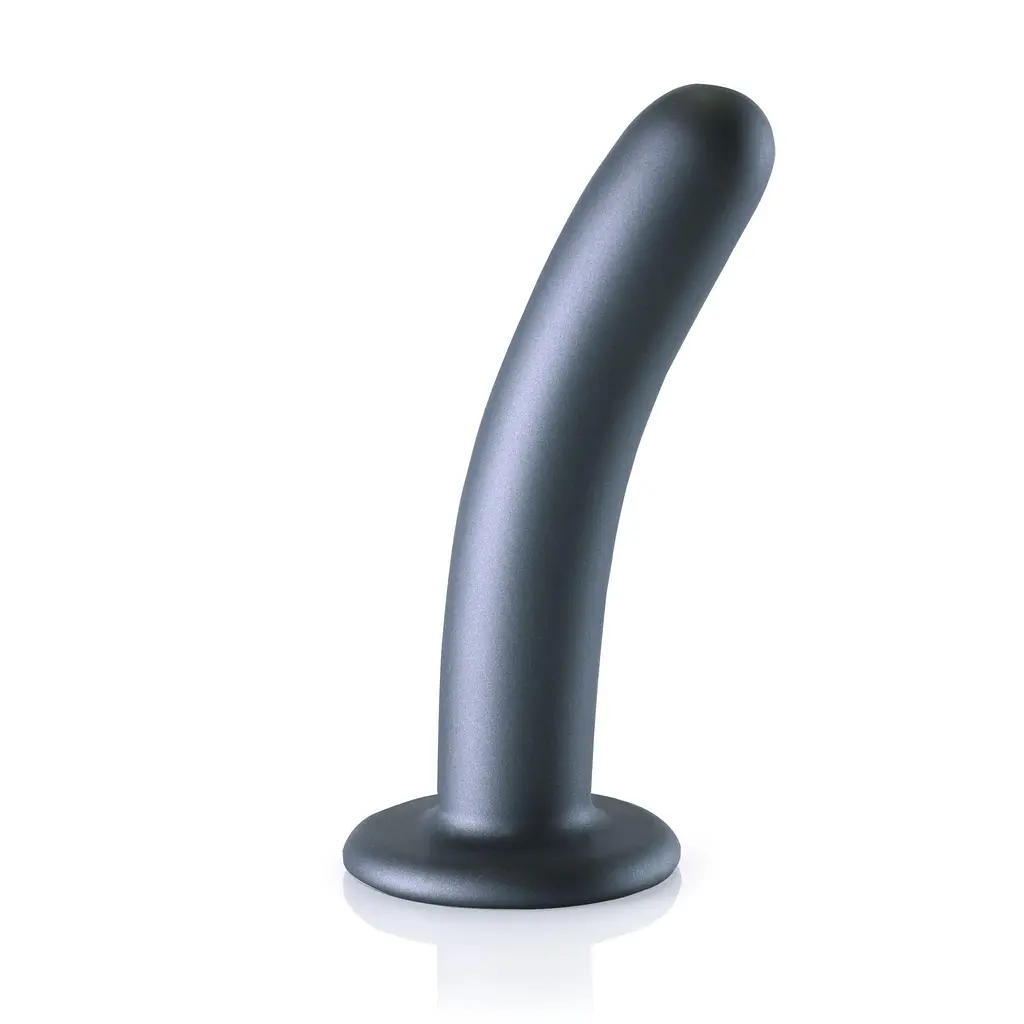 Фаллоимитатор Ouch! Smooth G-Spot Dildo 6apos;apos; 15 см (серый) - фото 2