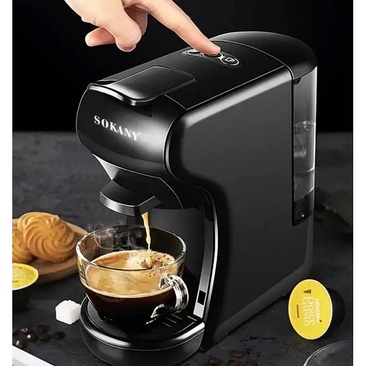 Кофемашина Sokany SK-516, 1450 Вт 600 мл черная - фото 7