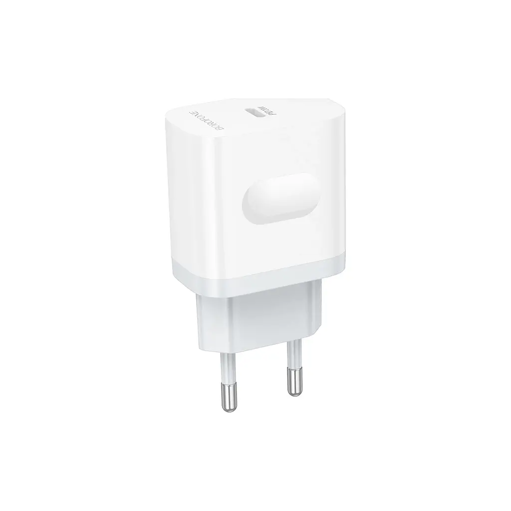 Зарядний пристрій BOROFONE BA99A USB-C PD20W white (6941991121357) - фото 3