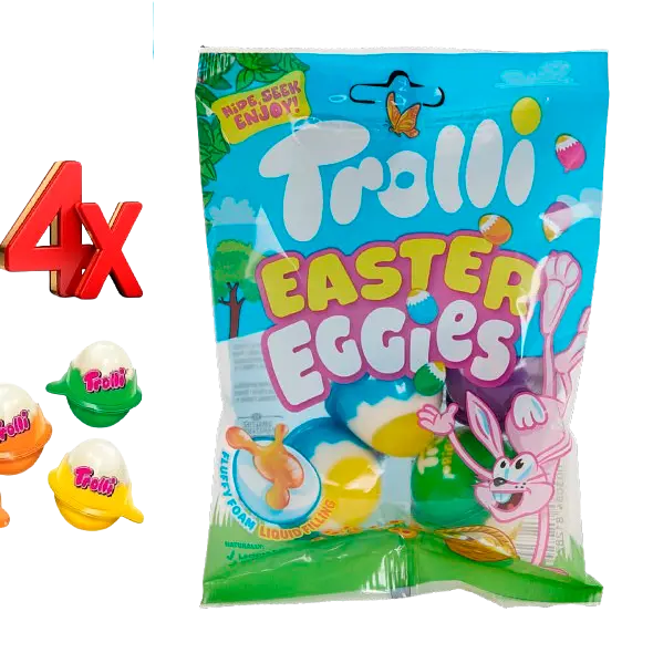 Жувальні цукерки Trolli Soft Eggies 4 шт 75г - фото 2