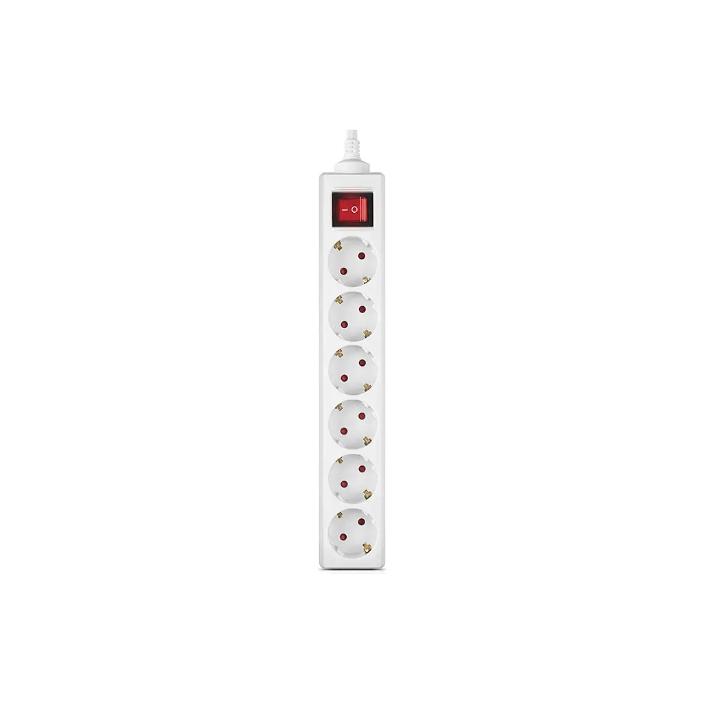 Мережевий фільтр живлення REAL-EL RS-6 Protect M 3m, white (EL122300033) - фото 3
