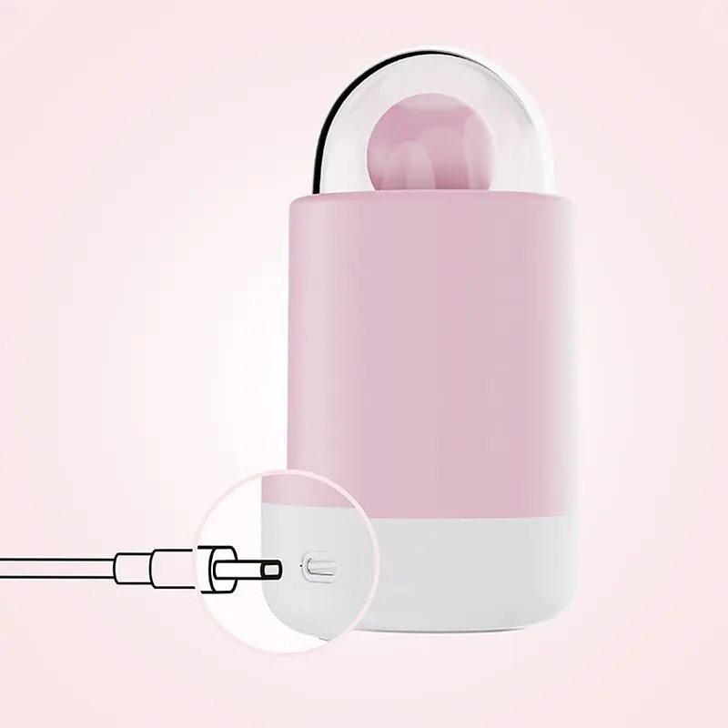 Вібратор-цукерка на паличці KISSTOY Pink Pop, зарядний кейс-нічник, 10 режимів вібрації - фото 5