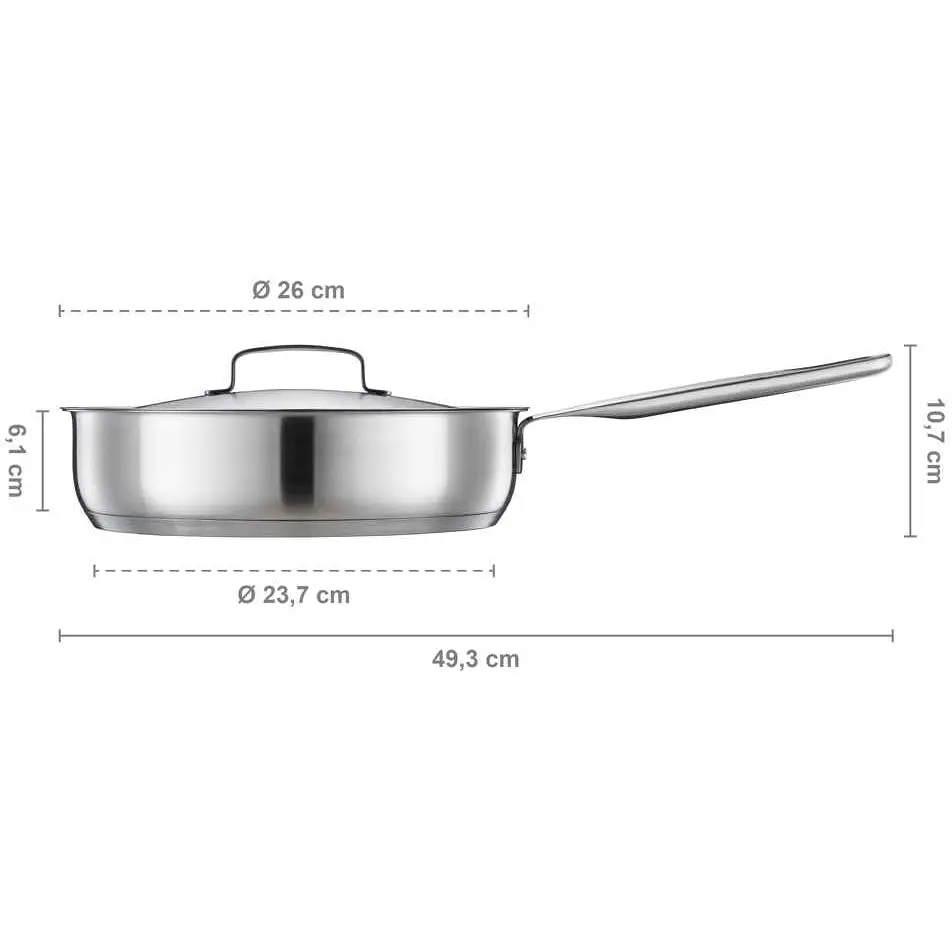 Сотейник Fiskars All Steel матовый 26 см 3.2 л (1064746) - фото 4