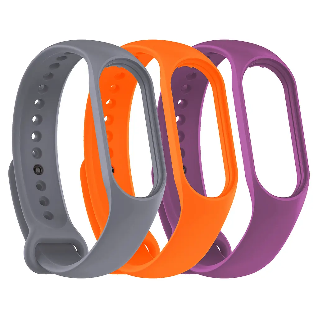 Комплект силіконових ремінців для фітнес браслетів Xiaomi Mi Band 3/4, Silicone, beat, зі зручною застібкою, на фітнес трекер та смарт годинник, ArmorStandart (ARM87029) - фото 2
