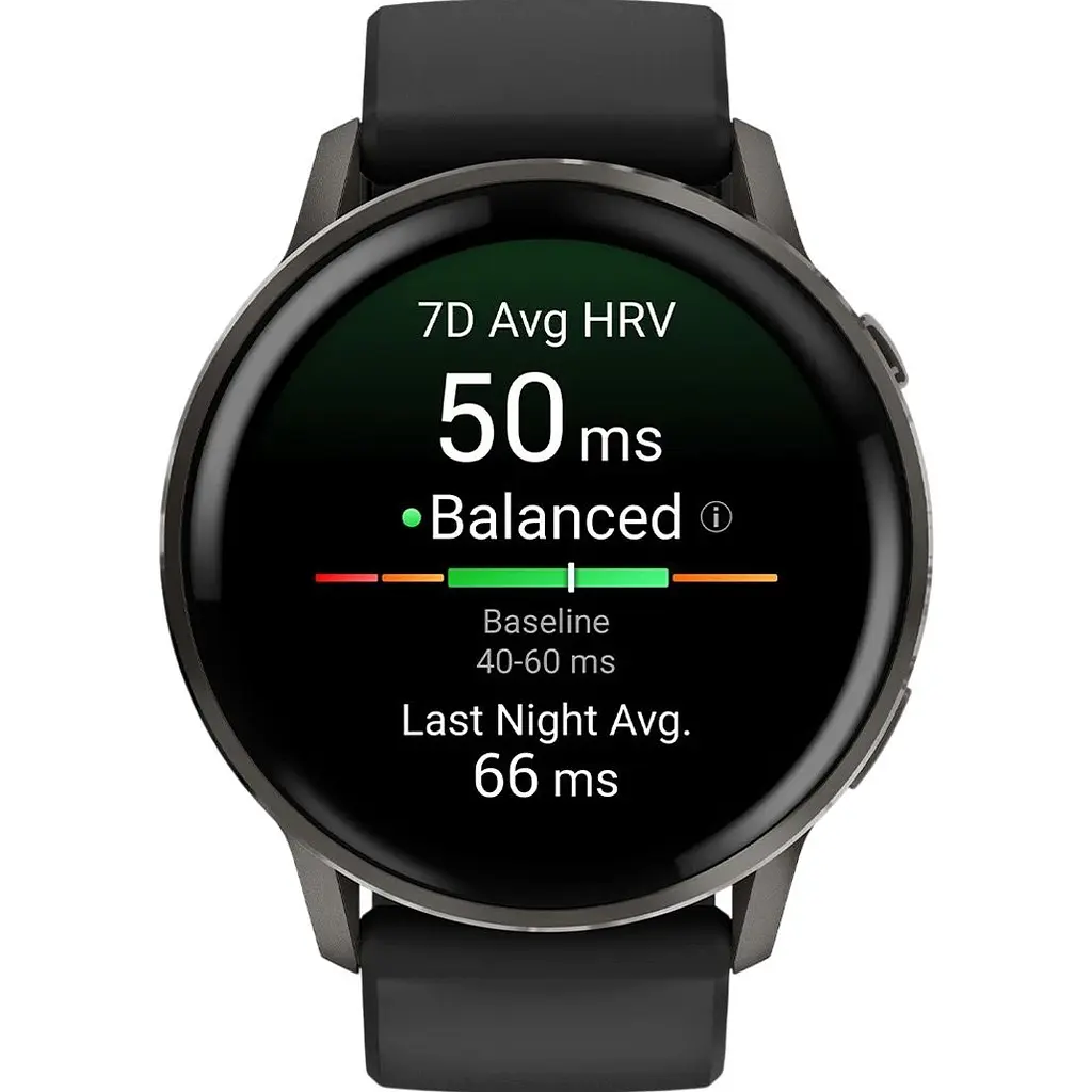 Смарт-годинник Garmin Venu 4 45mm Slate with Black Silicone Band (010-03014-00) [146407] - фото 2