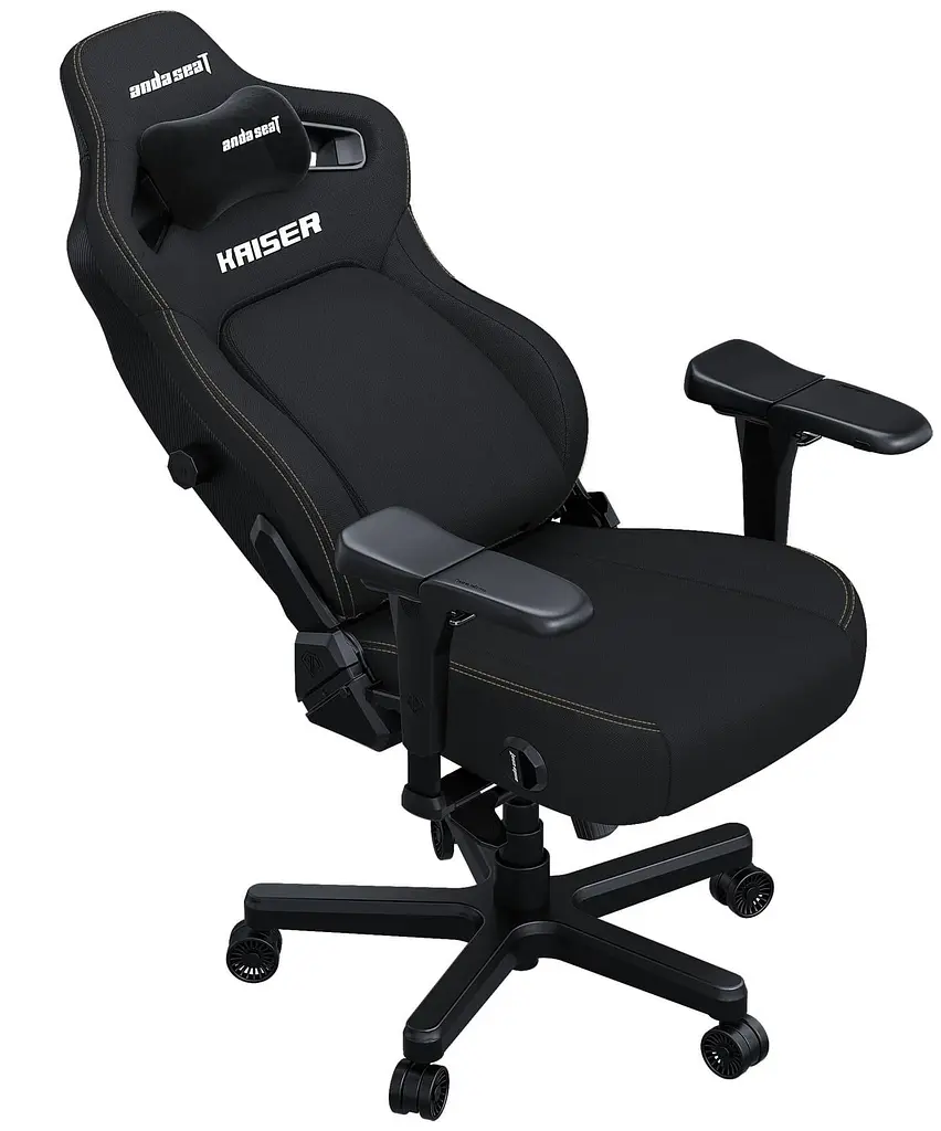 Ігрове крісло Anda Seat Kaiser 4 Size XL Black Linen Fabric (AD12YDDC-XLL-20-B-CF) - фото 4