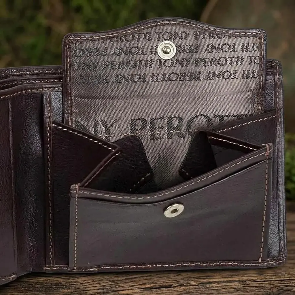 Подарунковий набір Tony Perotti Italico Портмоне+Ремінь+Брелок (534E-51+KR133+200/35) Коричневий - фото 9