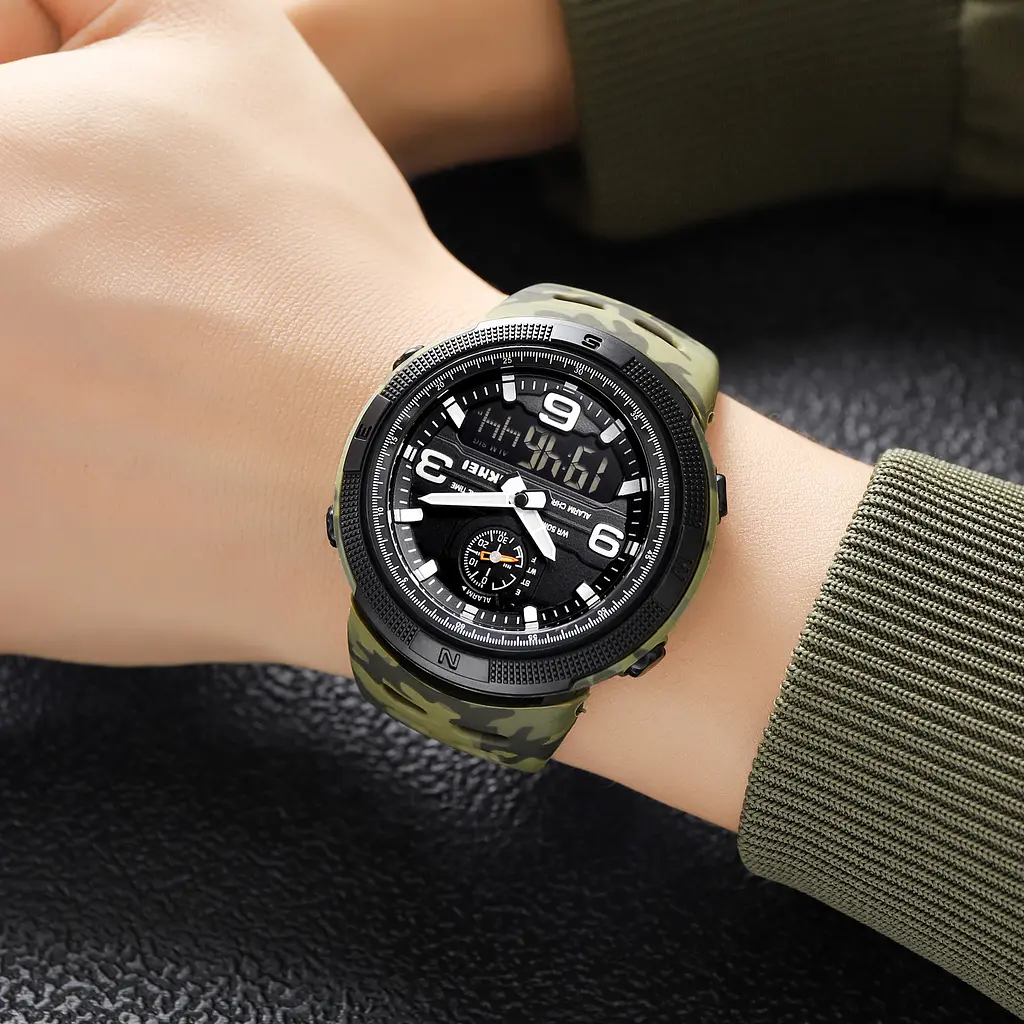 Наручний годинник чоловічий 1655CMGNBK Camo Green-Black Skmei acs0030648 - фото 3