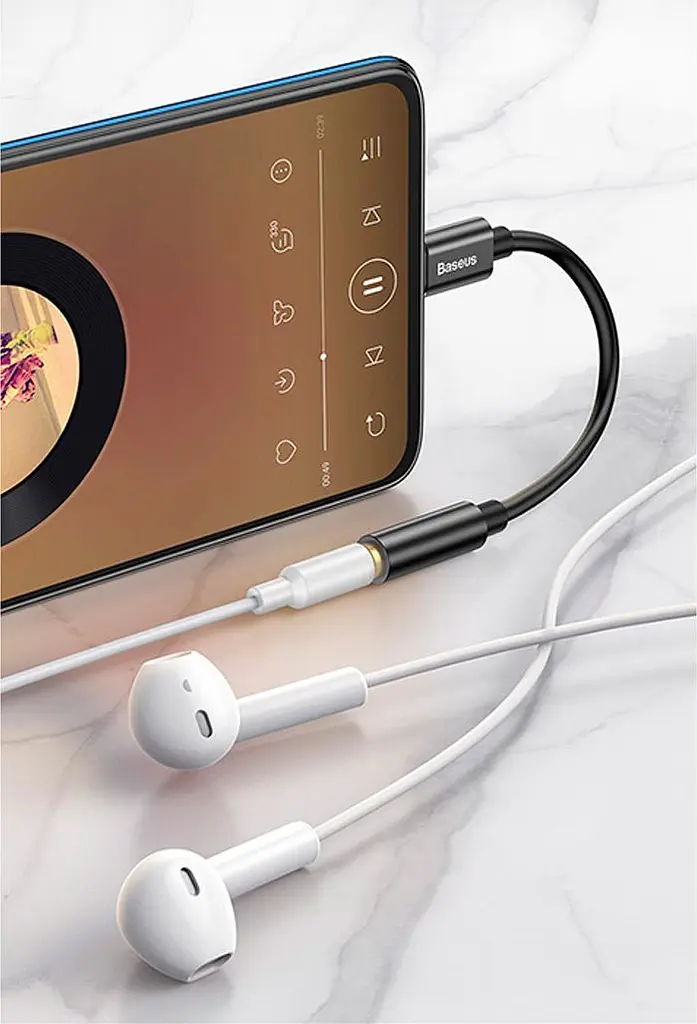 Перехідник Baseus L54 Male USB-C to 3.5mm Black (CATL54-01) [112766] - фото 5