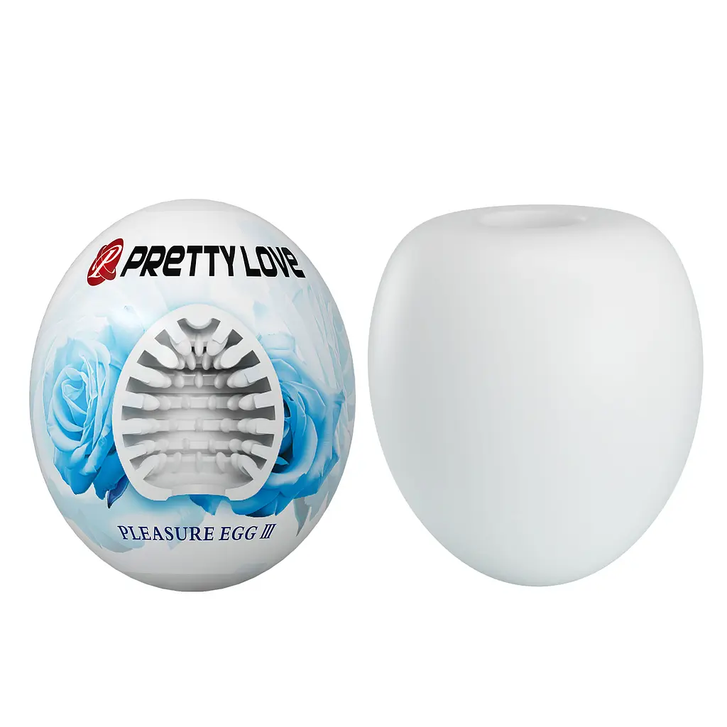 Мастурбатор Pretty Love Pleasure Egg Masturbator White - фото 2