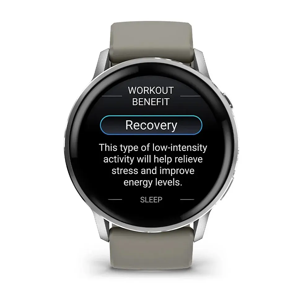 Смарт-годинник Garmin Venu 4 45mm Silver with Siliver Gray Silicone (010-03014-41) - фото 3