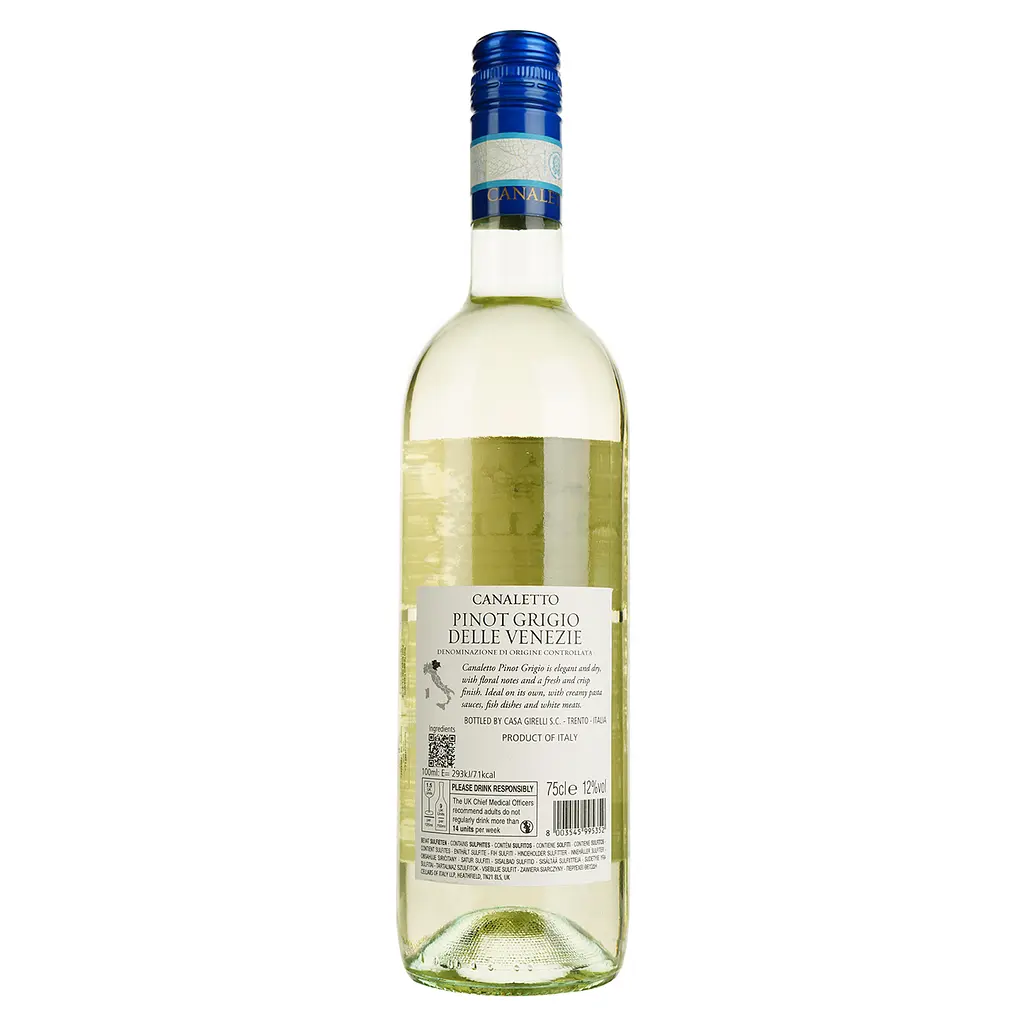 Вино Canaletto Pinot Grigio белое сухе 0.75 л - фото 2