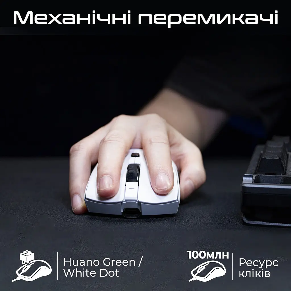 Миша RAWM SA-MH01Pro White [155919] - фото 3