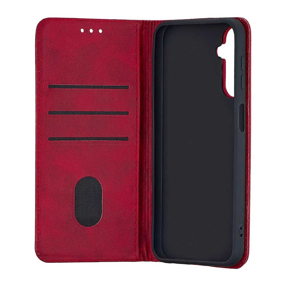 Чохол-книжка Premium Samsung A24 4G (A245) Dark Red - фото 3