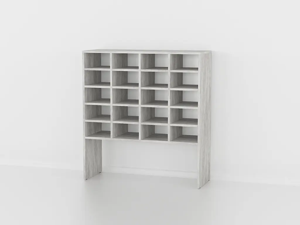 Полка для обуви Flamecame высокая из ДСП на 20 ячеек II O-4 - фото 2