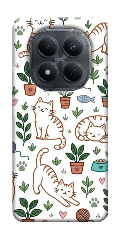 TPU чохол Demsky Cats pattern для Xiaomi Redmi Note 15 Pro 4G