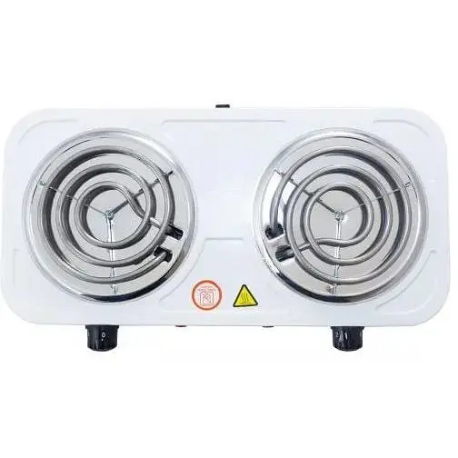 Плита двоконфоркова електрична кухонна Crownberg CB-3744 настільна переносна спіральна - фото 2