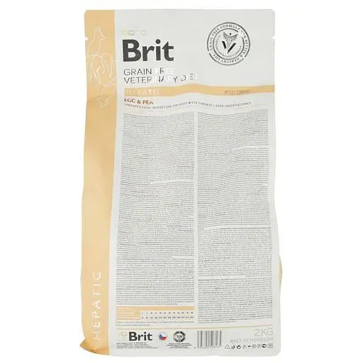 Сухий корм для дорослих собак Brit VetDiets Grain Free Hepatic при хворобі печінки з яйцем, горохом, бататом та гречкою 2 кг - фото 3