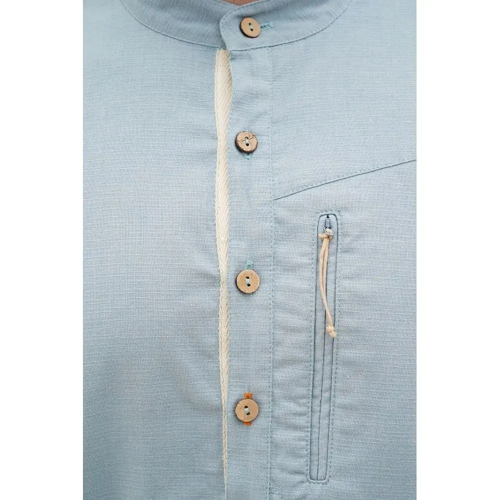 Сорочка Turbat Madeira Hemp Mns Light Blue XL (1054-012.004.4939) - фото 3