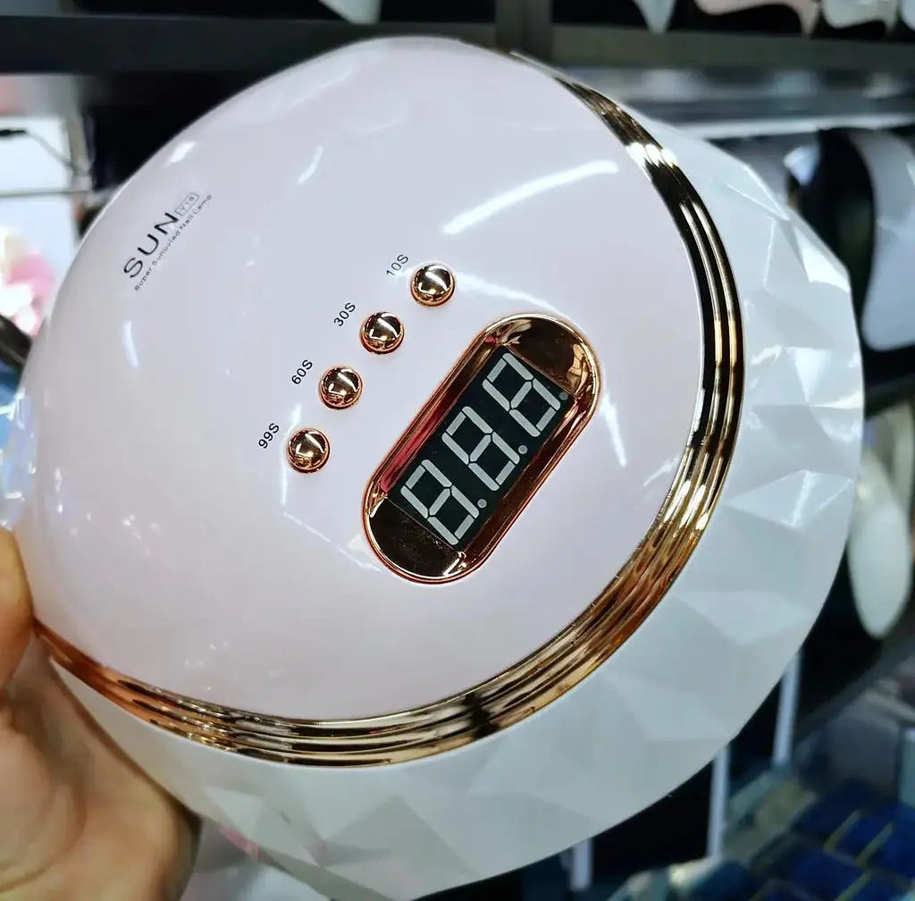 Лампа для маникюра SUN Y18 UV/LED с датчиком движения и цифровым дисплеем 248 Вт Розовый - фото 3