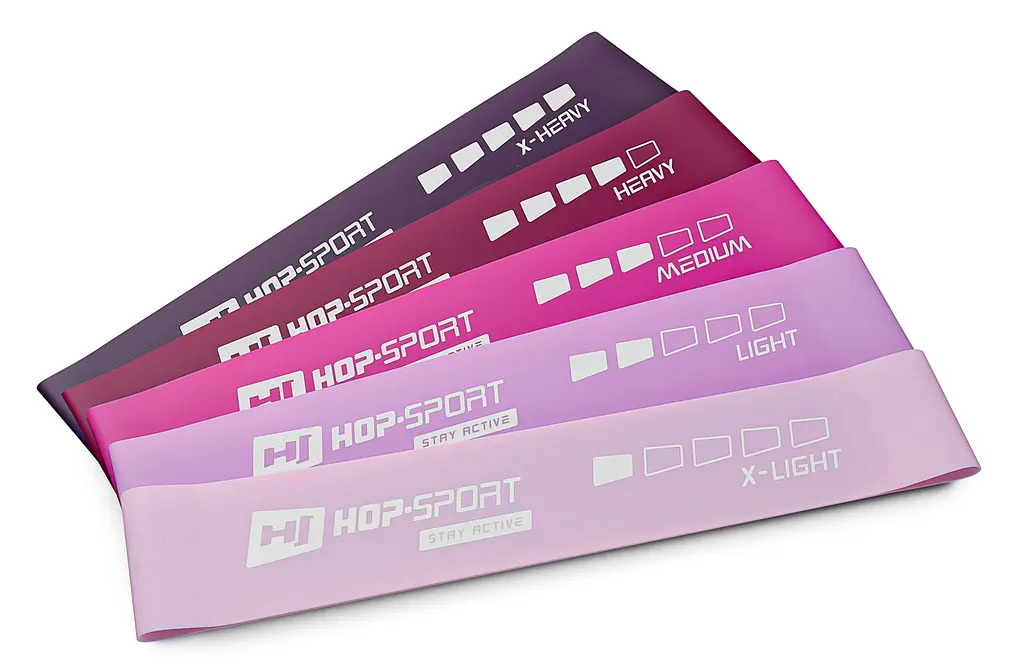 Набір резинок для фітнесу Hop-Sport 600x50мм HS-L650RLP рожевий - фото 4