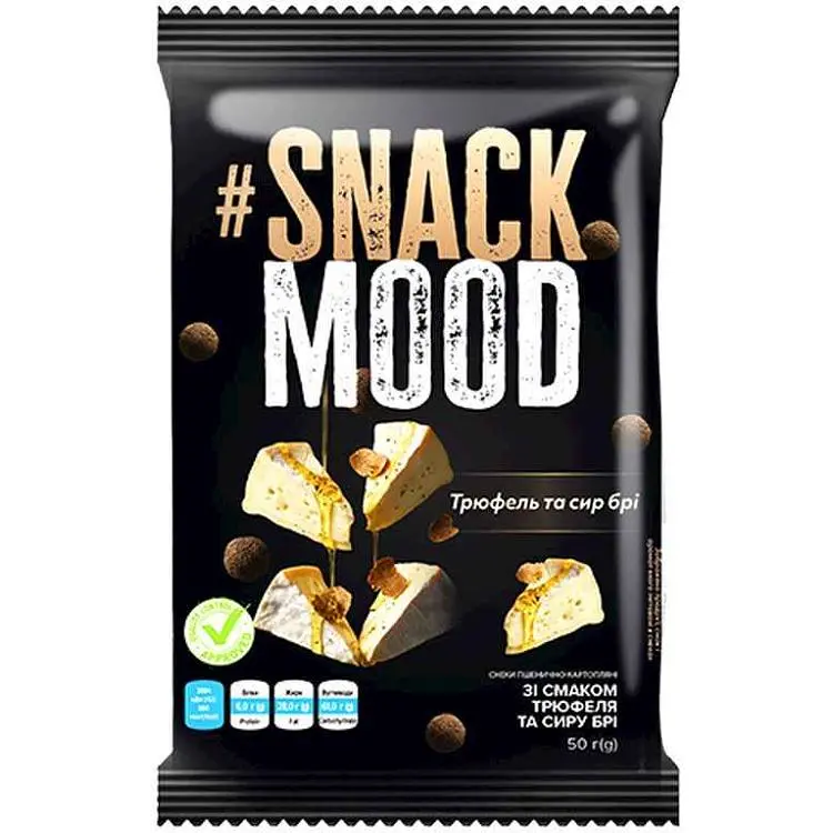 Снеки SNACK MOOD 50г Трюфель та сир пшенично-картопляні