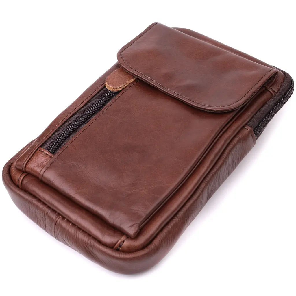 Чоловіча шкіряна сумка Vintage 12х19х4 см sum0024955 - фото 3