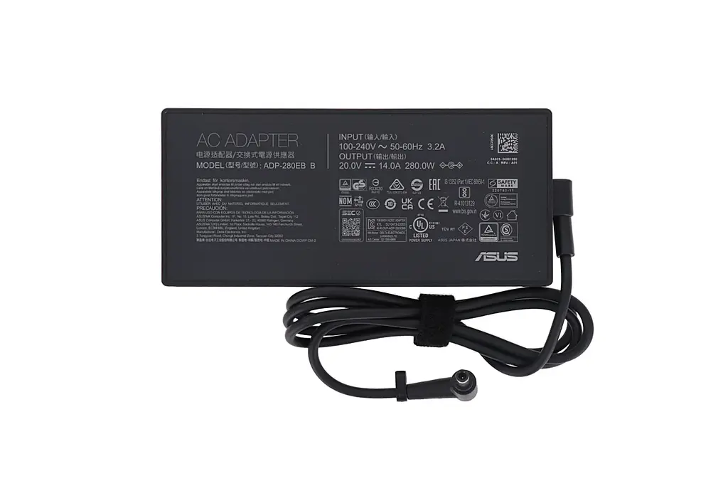 Блок живлення (зарядка) для ноутбука Asus 280W (20V 14А 6,0x3,7 мм) ADP-280EB F [ROG Logo] від Asus, 280W, 14A, 6,0ммx3,7мм - фото 4