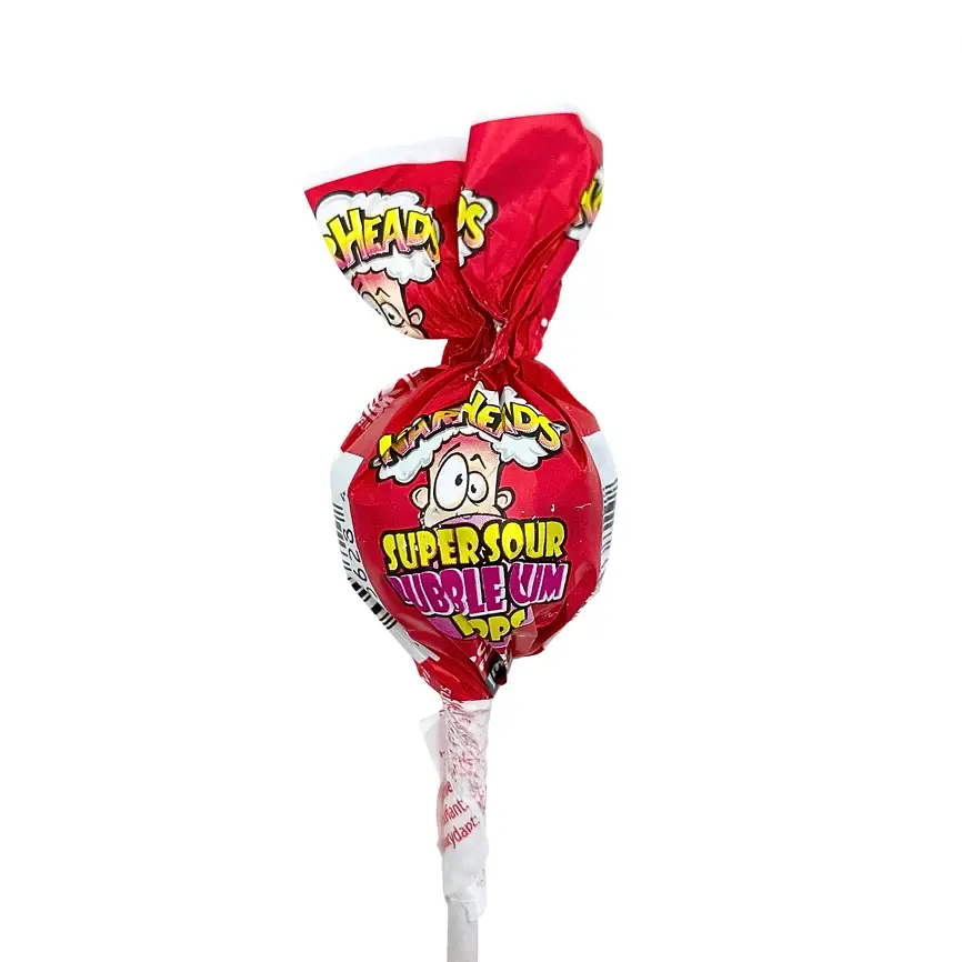 Упаковка льодяників на паличці Warheads A Super Sour Gum Pops, 19г x 100шт - фото 7