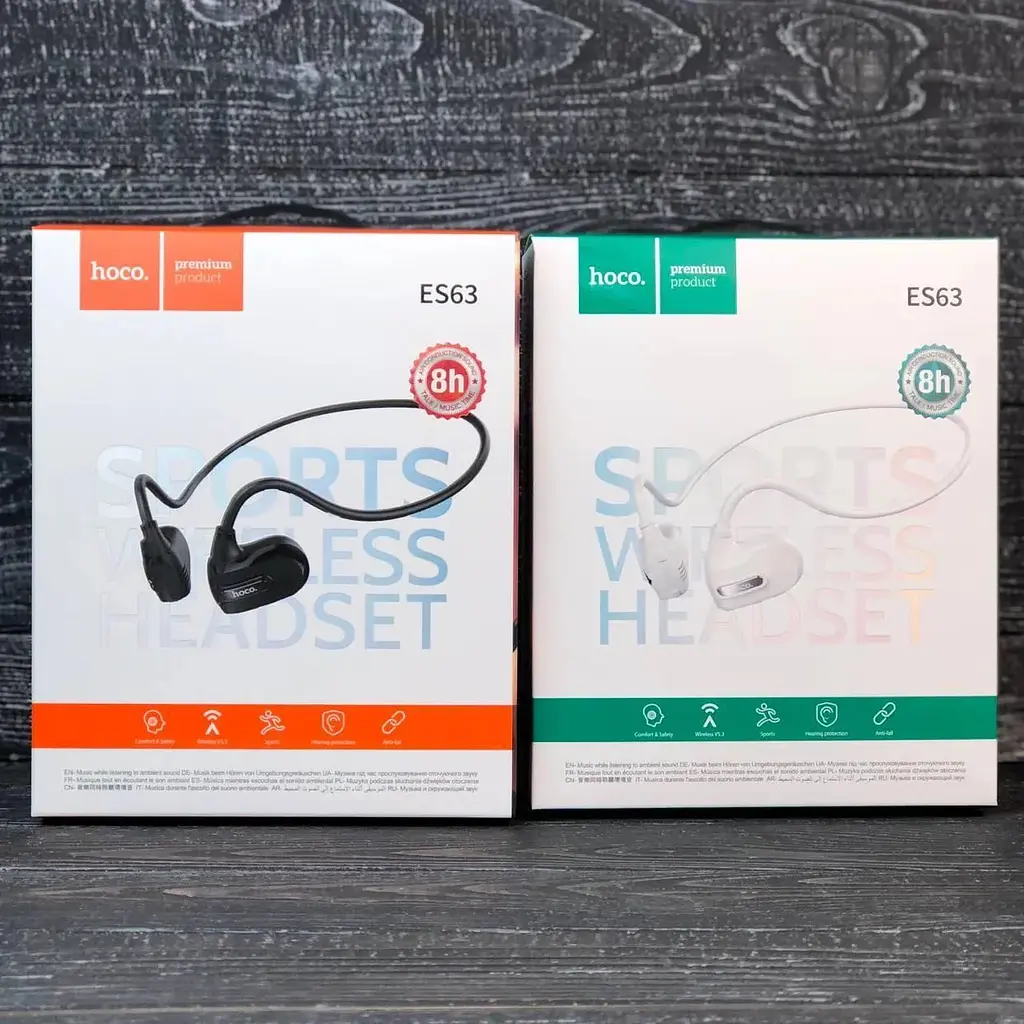 Наушники беспроводные Hoco ES63 Graceful Air conduction Bluetooth спорт гарнитура - фото 4